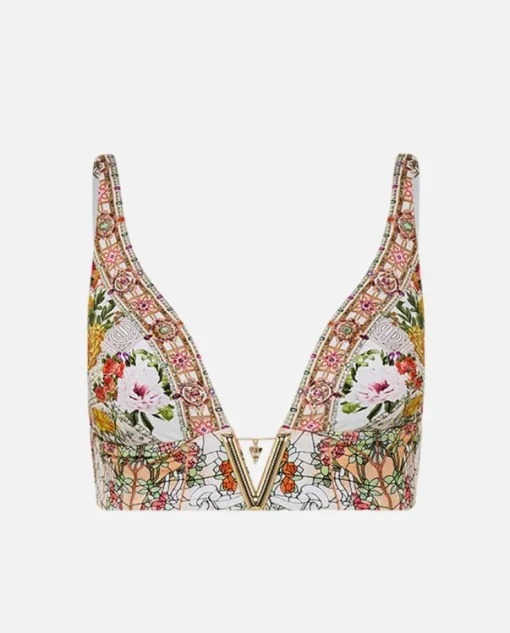 Top od bikini w kwiaty