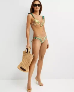 Top od bikini we wzór Paisley
