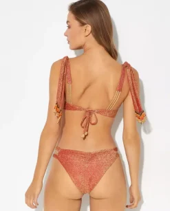 Top od bikini z koralikami