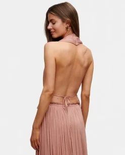 Top z jedwabiu Blush