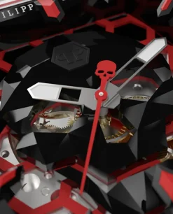 Transparentny zegarek CRYPTO KING RED CRY$TAL $LAYER