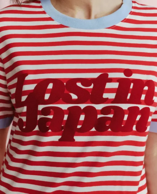 T-shirt Lost in Japan Striped