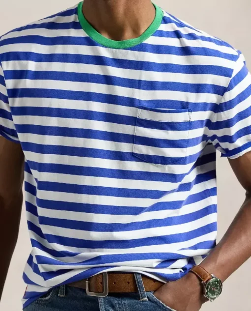 T-shirt w paski Classic Fit