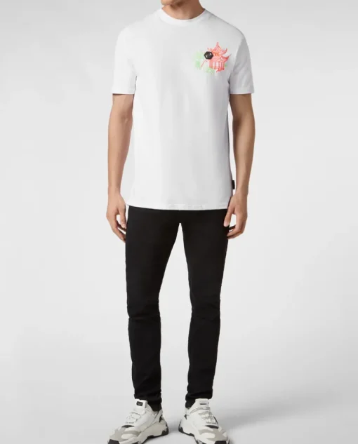 T-shirt z aplikacją