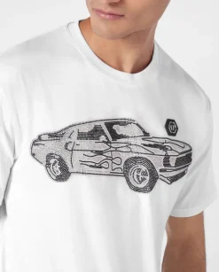 T-shirt z aplikacją Cars Racing