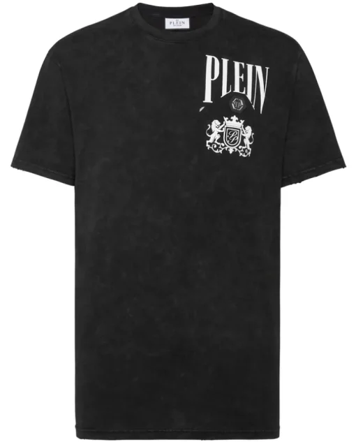 T-shirt z dużym nadrukiem na plecach