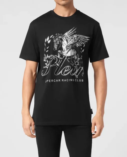 T-shirt z efektownym zdobieniem