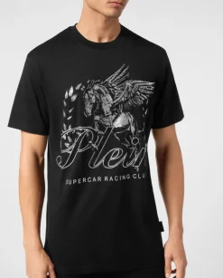T-shirt z efektownym zdobieniem