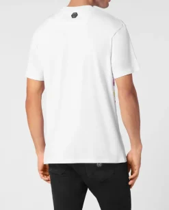 T-shirt z kolorowym nadrukiem