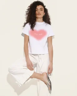 T-shirt z nadrukiem Pink Heart