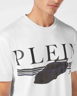 T-shirt z nadrukiem samochodu