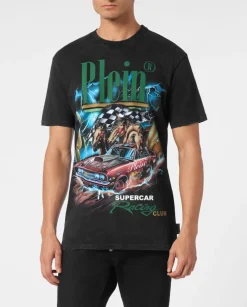 T-shirt z ozdobnym nadrukiem