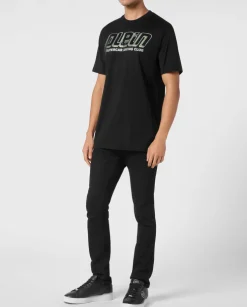 T-shirt ze zdobionym logo