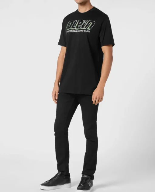 T-shirt ze zdobionym logo