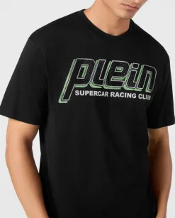 T-shirt ze zdobionym logo