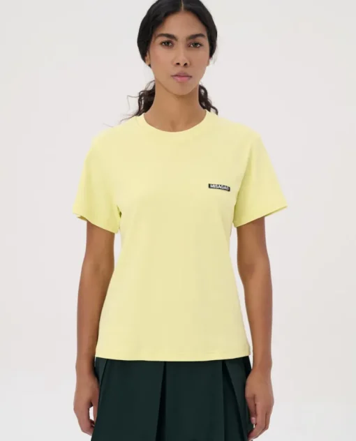 Żółty t-shirt z logo Horizon