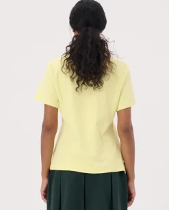 Żółty t-shirt z logo Horizon