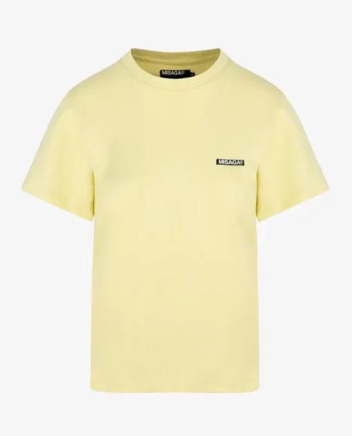 Żółty t-shirt z logo Horizon