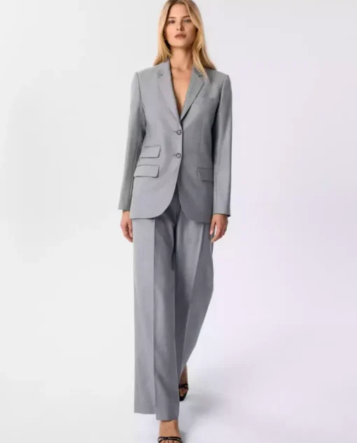 Wełniana marynarka oversize
