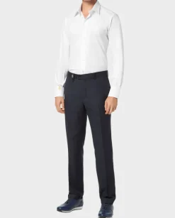 Wełniane spodnie chinos fit