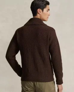 Wełniany kardigan Regular Fit