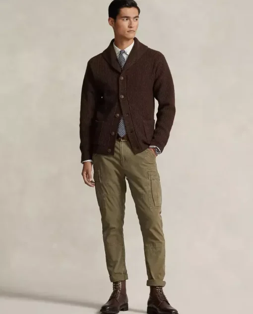 Wełniany kardigan Regular Fit