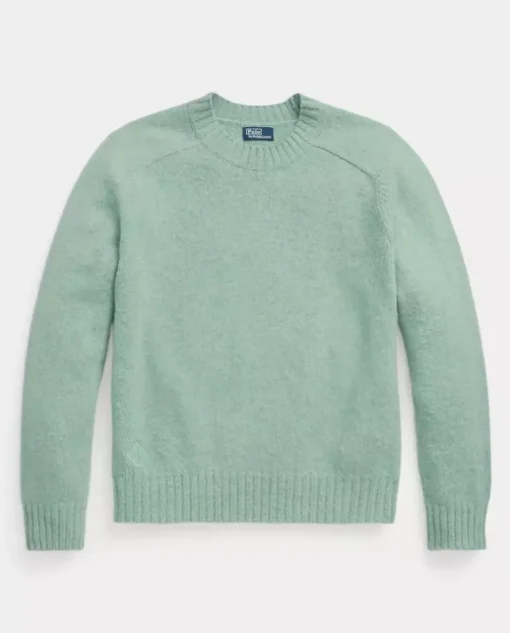 Wełniany sweter Relaxed Fit z logo