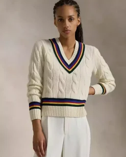 Wełniany sweter w serek