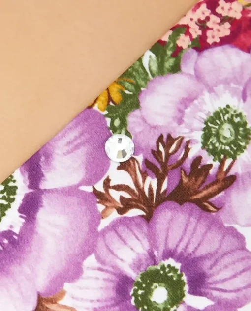 Wiązany dół od bikini z kwiatowym printem