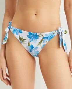 Wiązany dół od bikini z kwiatowym printem