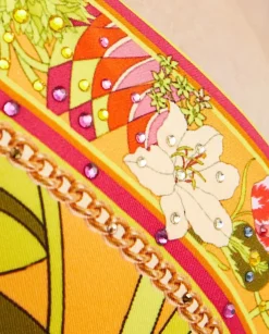Wiązany top od bikini w kwiatowy wzór