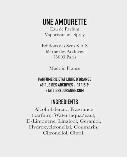 Woda perfumowana Une Amourette 100 ml