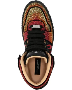 Wysokie sneakersy ze zdobieniem z motywem płomieni