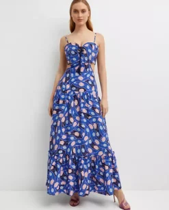 Wzorzysta sukienka maxi