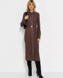 Wzorzysta sukienka maxi