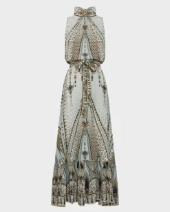 Wzorzysta sukienka maxi