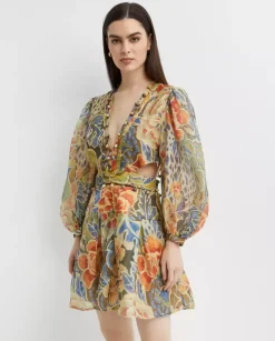 Wzorzysta sukienka mini Casablanca