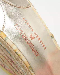 Wzorzyste espadryle Alina SOPHIA WEBSTER X LOVE SHACK FANCY