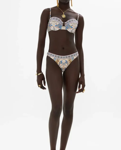 Wzorzysty top od bikini