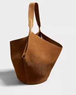 Zamszowa torebka Lotus Medium