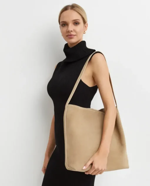 Zamszowa torebka na ramię SAC