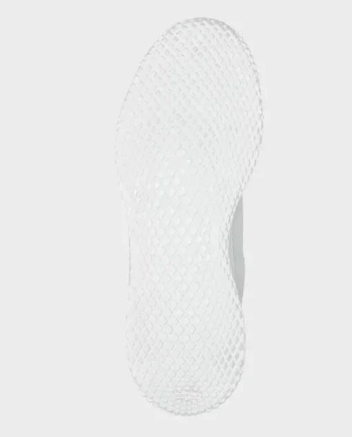 Zamszowe biało-szare sneakersy Runner