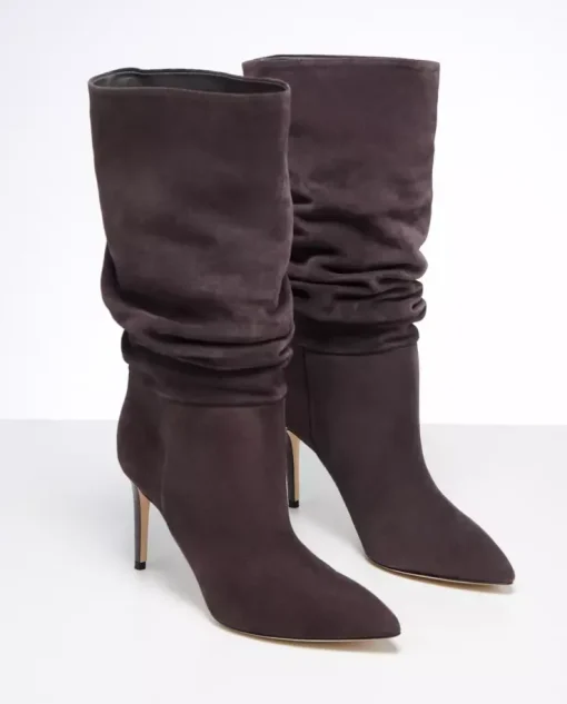 Zamszowe kozaki Slouchy Boot 8,5 cm