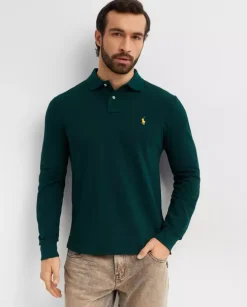 Zielona bluzka polo Custom Slim Fit