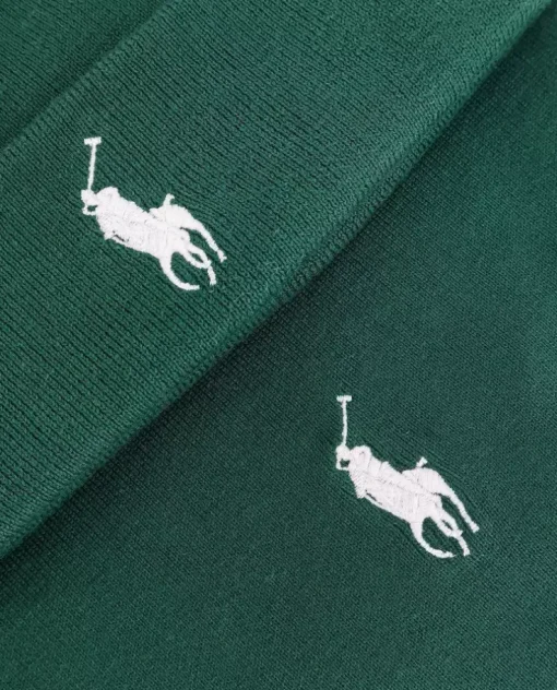 Zielona czapka i szalik z logo