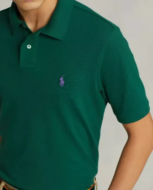 Zielona koszulka Custom Slim Fit