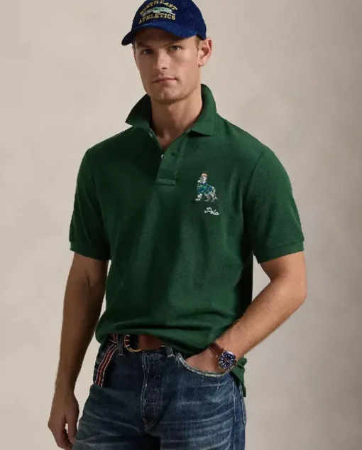 Zielona koszulka polo Classic Fit