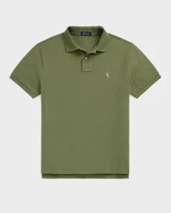 Zielona koszulka polo z logo Classic Fit
