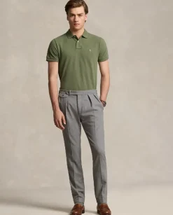 Zielona koszulka polo z logo Classic Fit