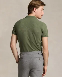 Zielona koszulka polo z logo Classic Fit